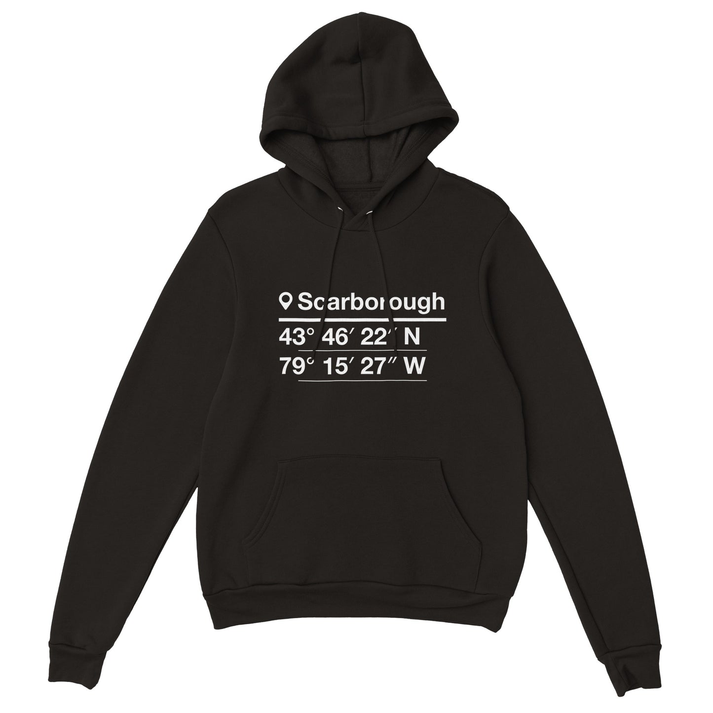 "Scarborough Centre Coordinates" Premium Unisex Pullover Hoodie